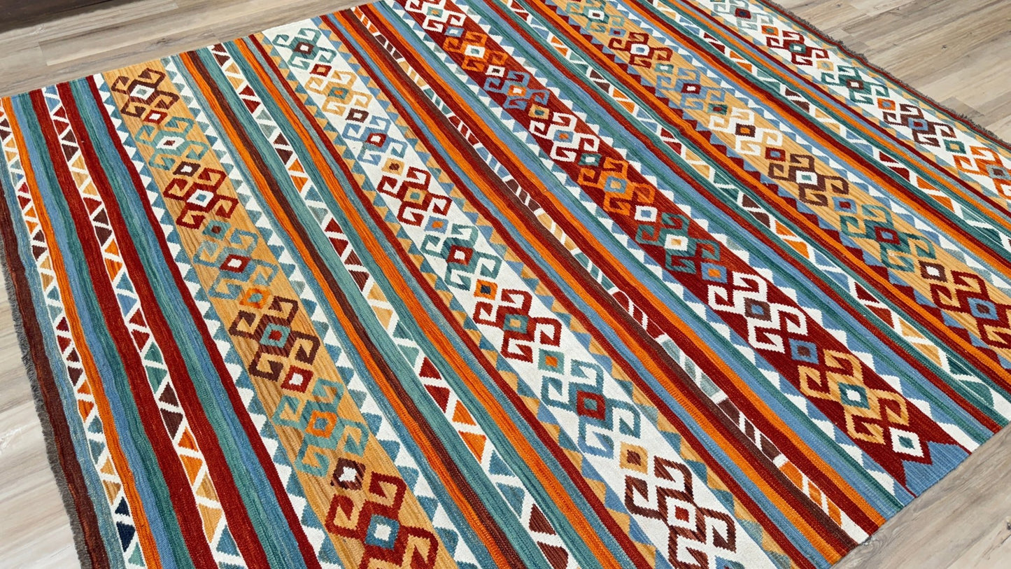 Flatweave Kilim 8'8"x9'11" Area Rug