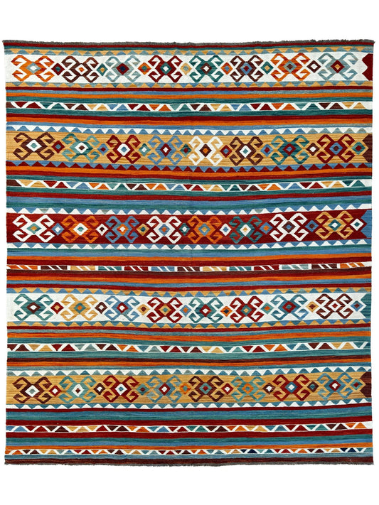 Flatweave Kilim 8'8"x9'11" Area Rug