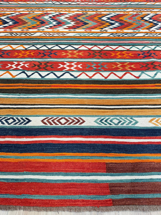 Flatweave Kilim 9'10"x13'0" Area Rug