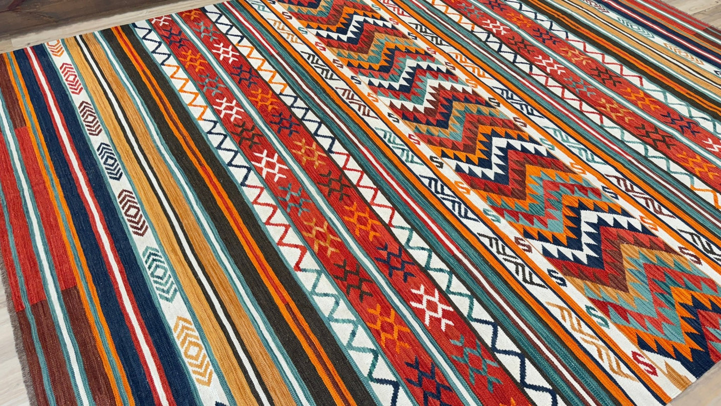 Flatweave Kilim 9'10"x13'0" Area Rug