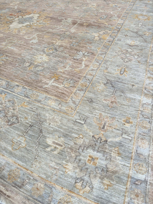 Floral Oushak 10'0"x13'5" Area Rug