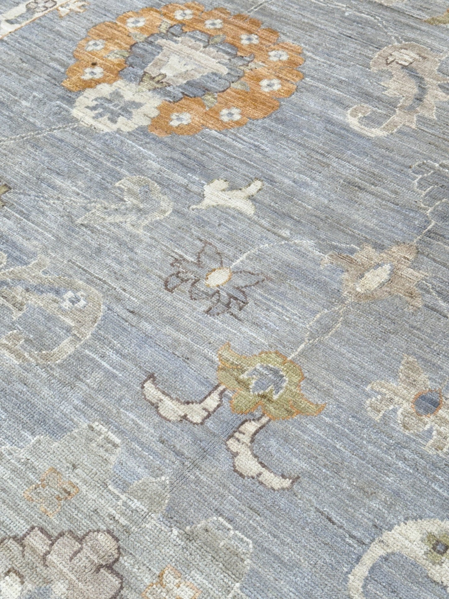 Floral Oushak 10'6"x14'1" Area Rug