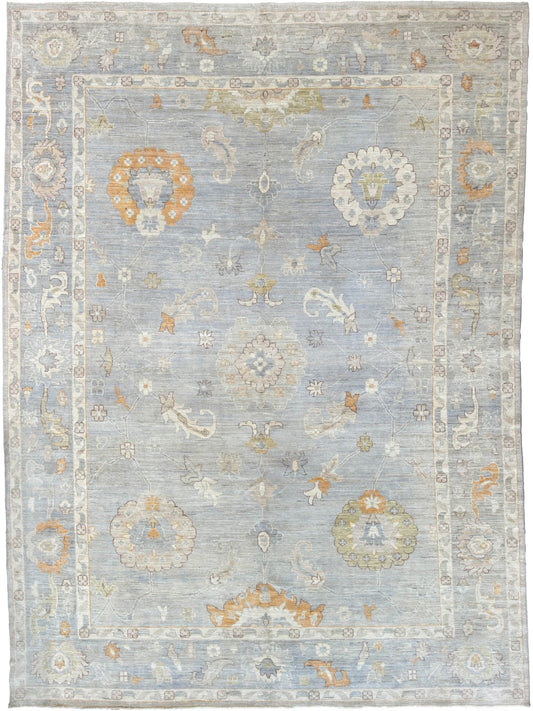 Floral Oushak 10'6"x14'1" Area Rug