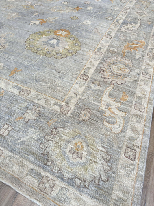 Floral Oushak 10'6"x14'1" Area Rug