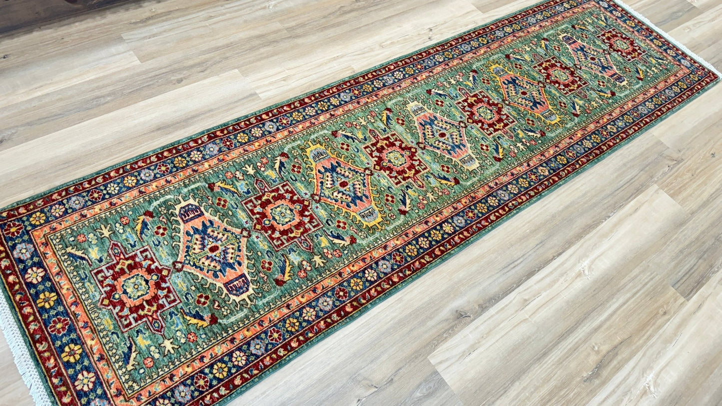 Transitional Kazak Runner 2'9"x9'9" Area Rug