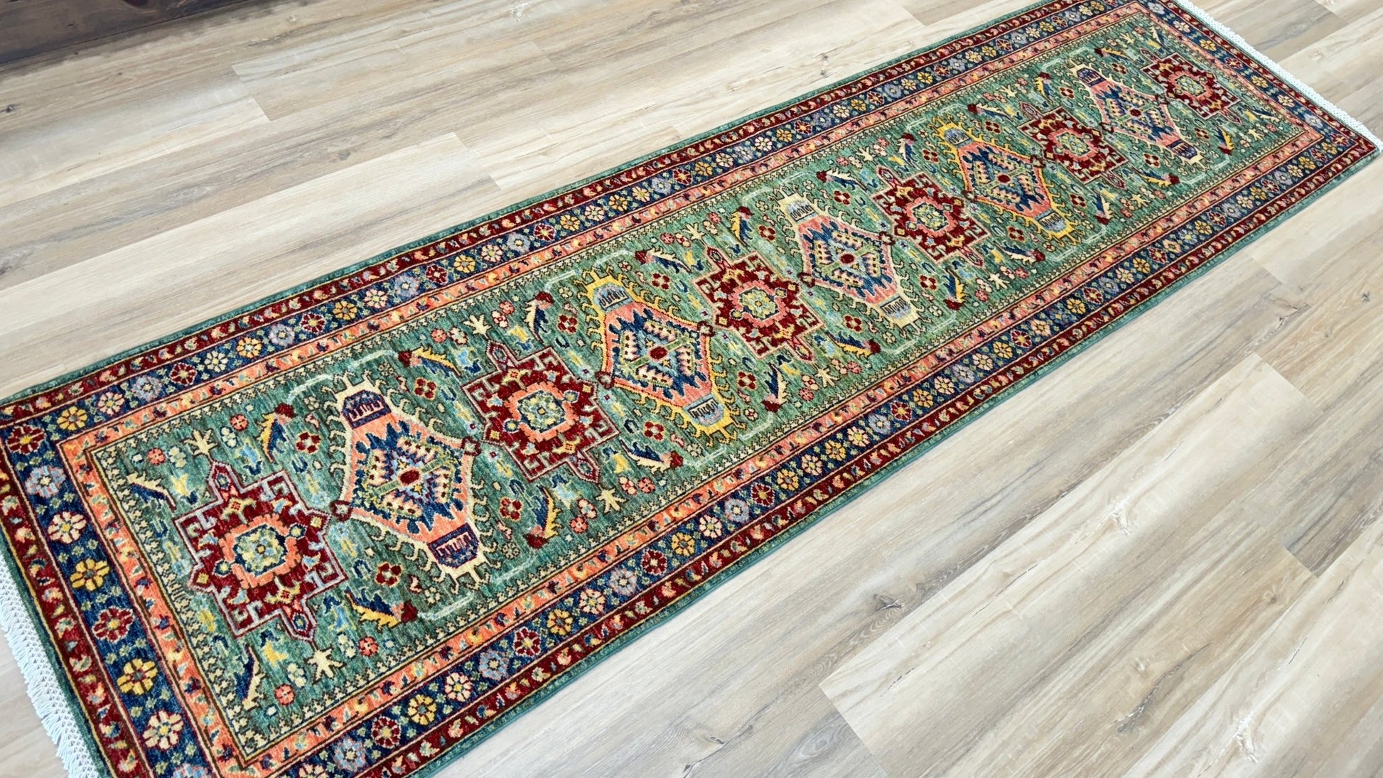 Transitional Kazak Runner 2'9"x9'9" Area Rug