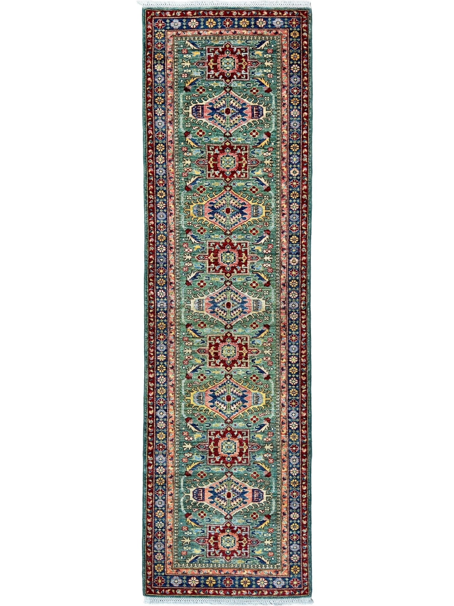 Transitional Kazak Runner 2'9"x9'9" Area Rug