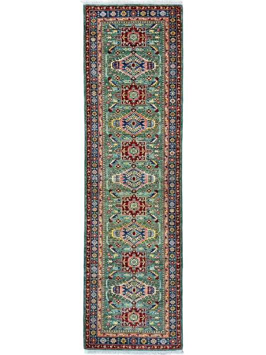 Transitional Kazak Runner 2'9"x9'9" Area Rug