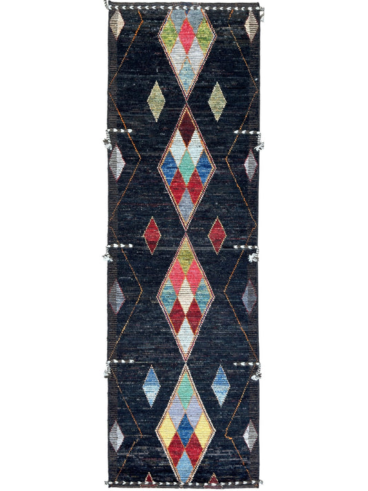 Moroccan Style Runner 3'0"x9'5" Area Rug