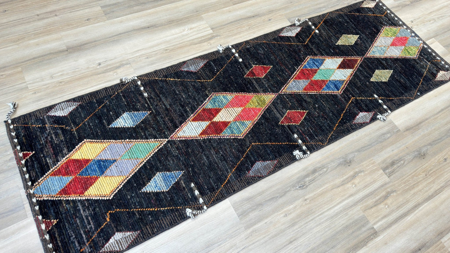Moroccan Style Runner 3'0"x9'5" Area Rug