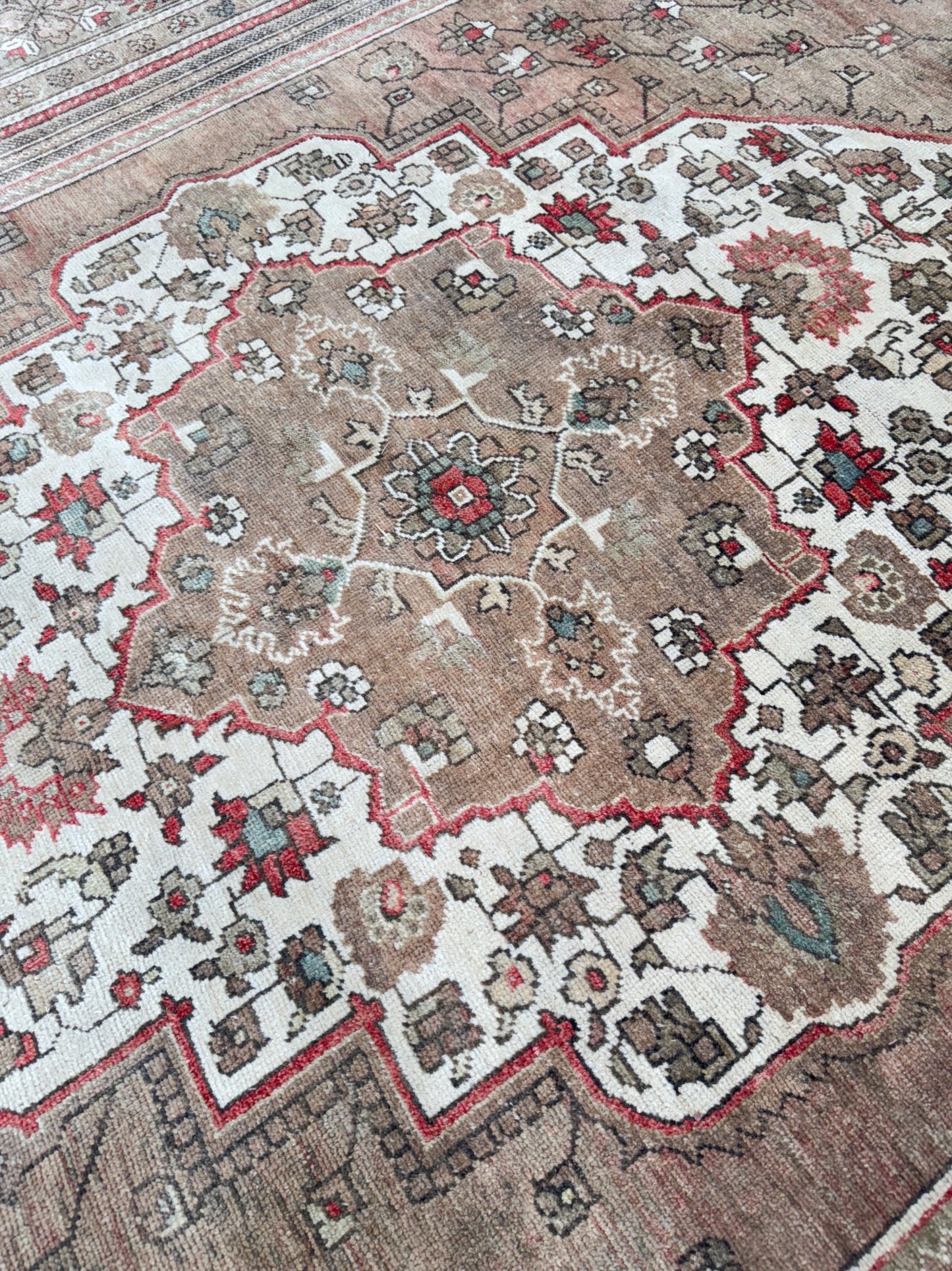 Turkish Vintage 7'11"x12'9" Area Rug