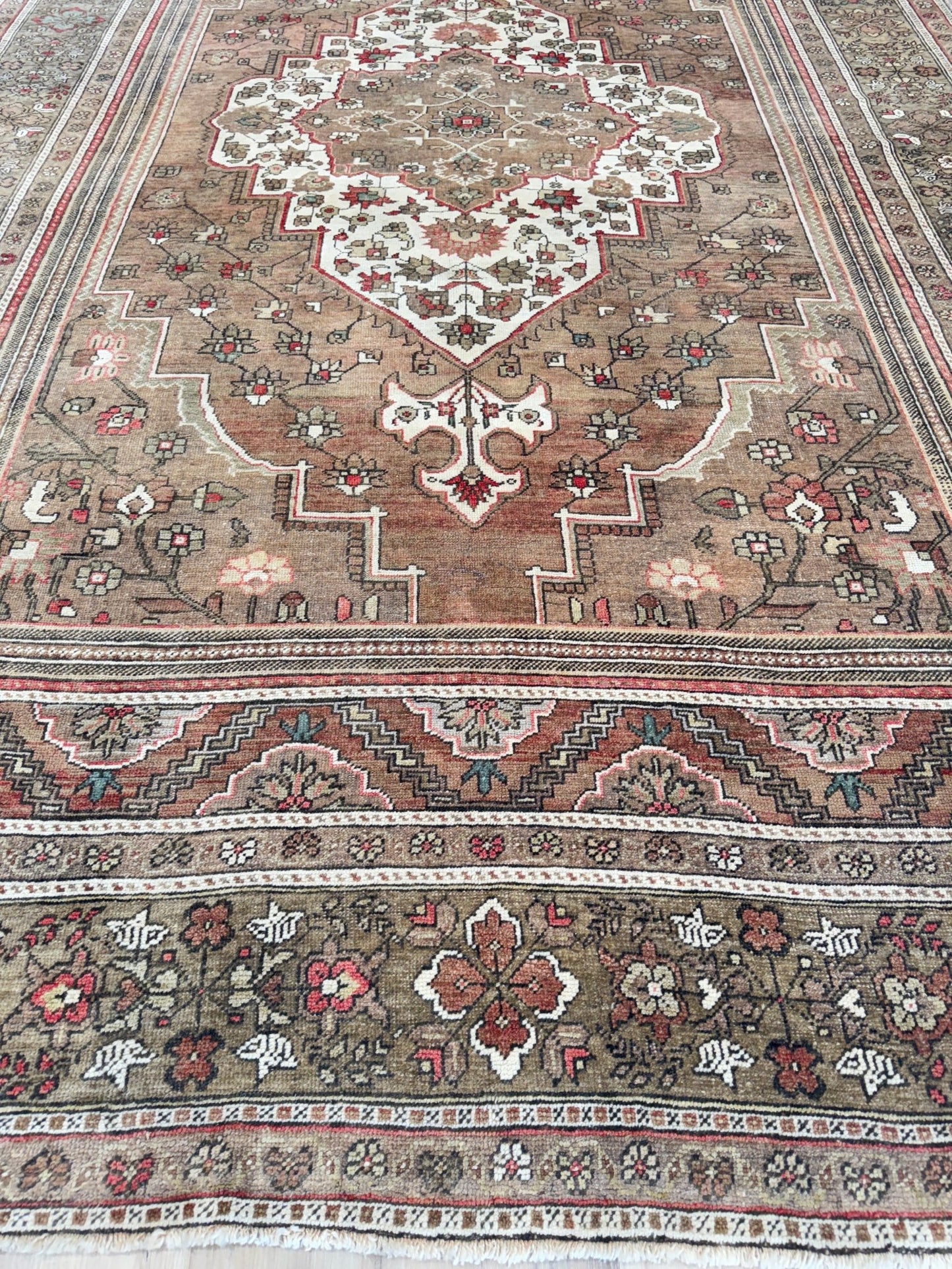 Turkish Vintage 7'11"x12'9" Area Rug