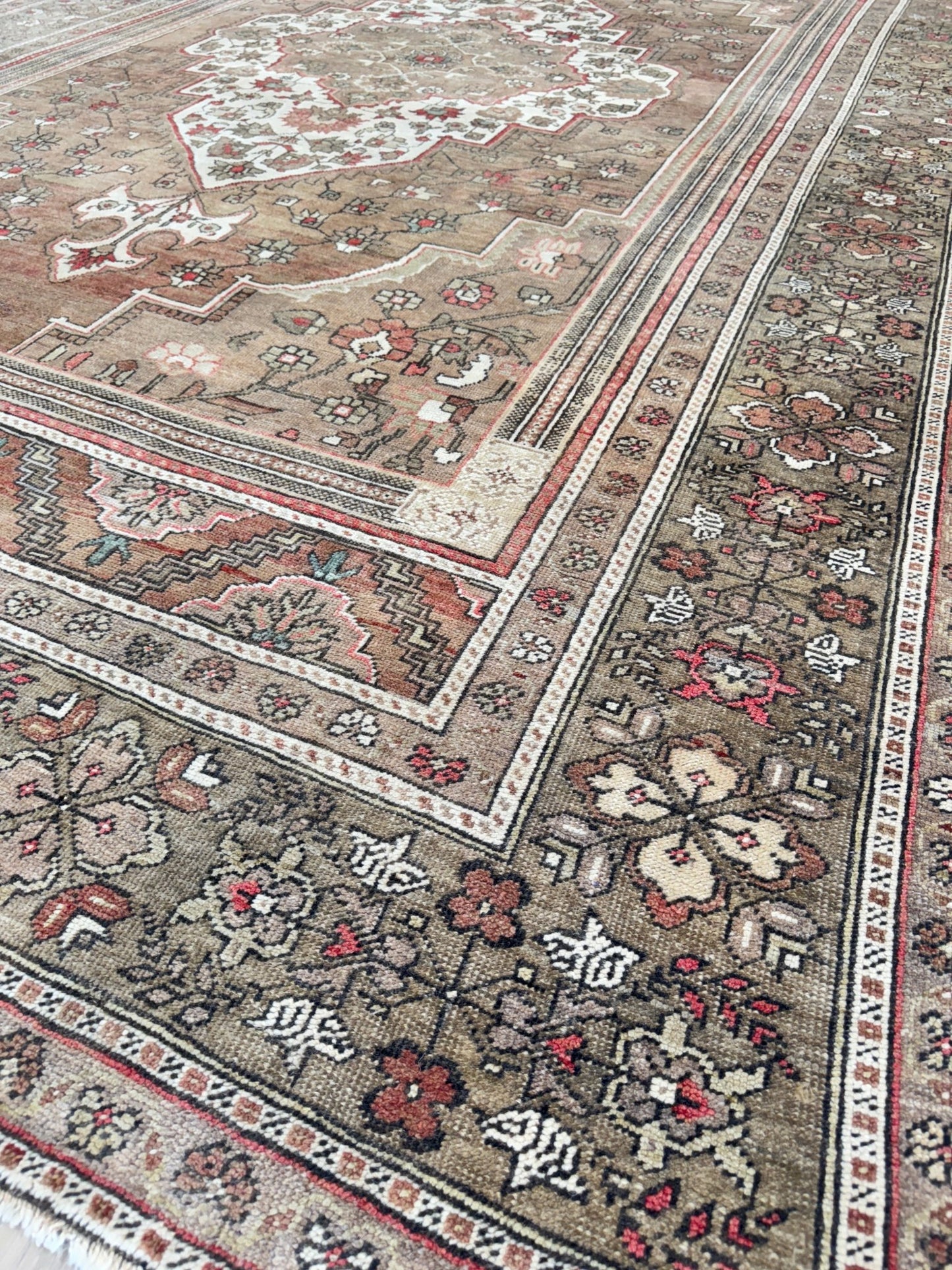 Turkish Vintage 7'11"x12'9" Area Rug