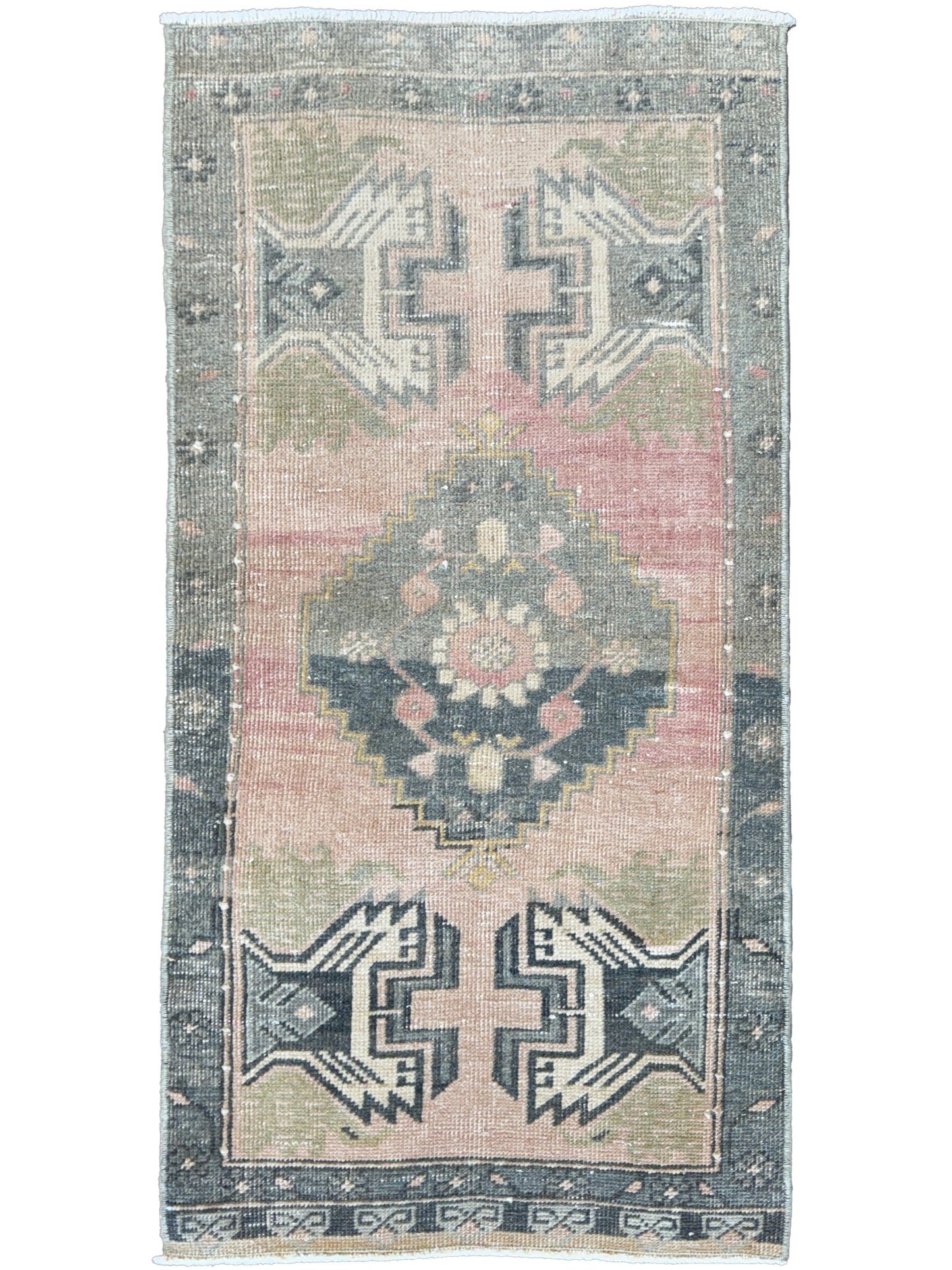 Turkish Vintage 1'9"x3'5" Area Rug