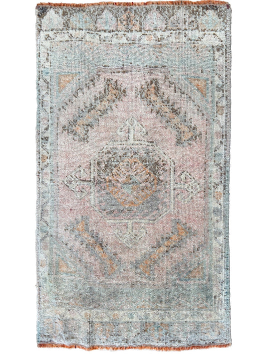 Turkish Vintage 1'11"x3'4" Area Rug