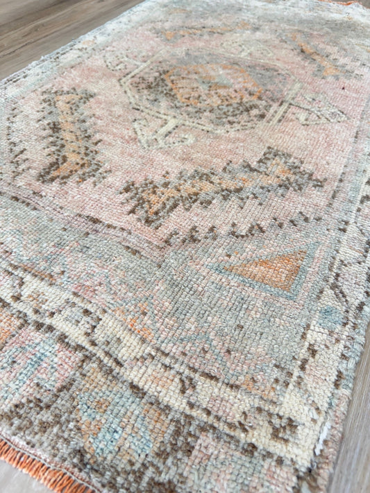 Turkish Vintage 1'11"x3'4" Area Rug