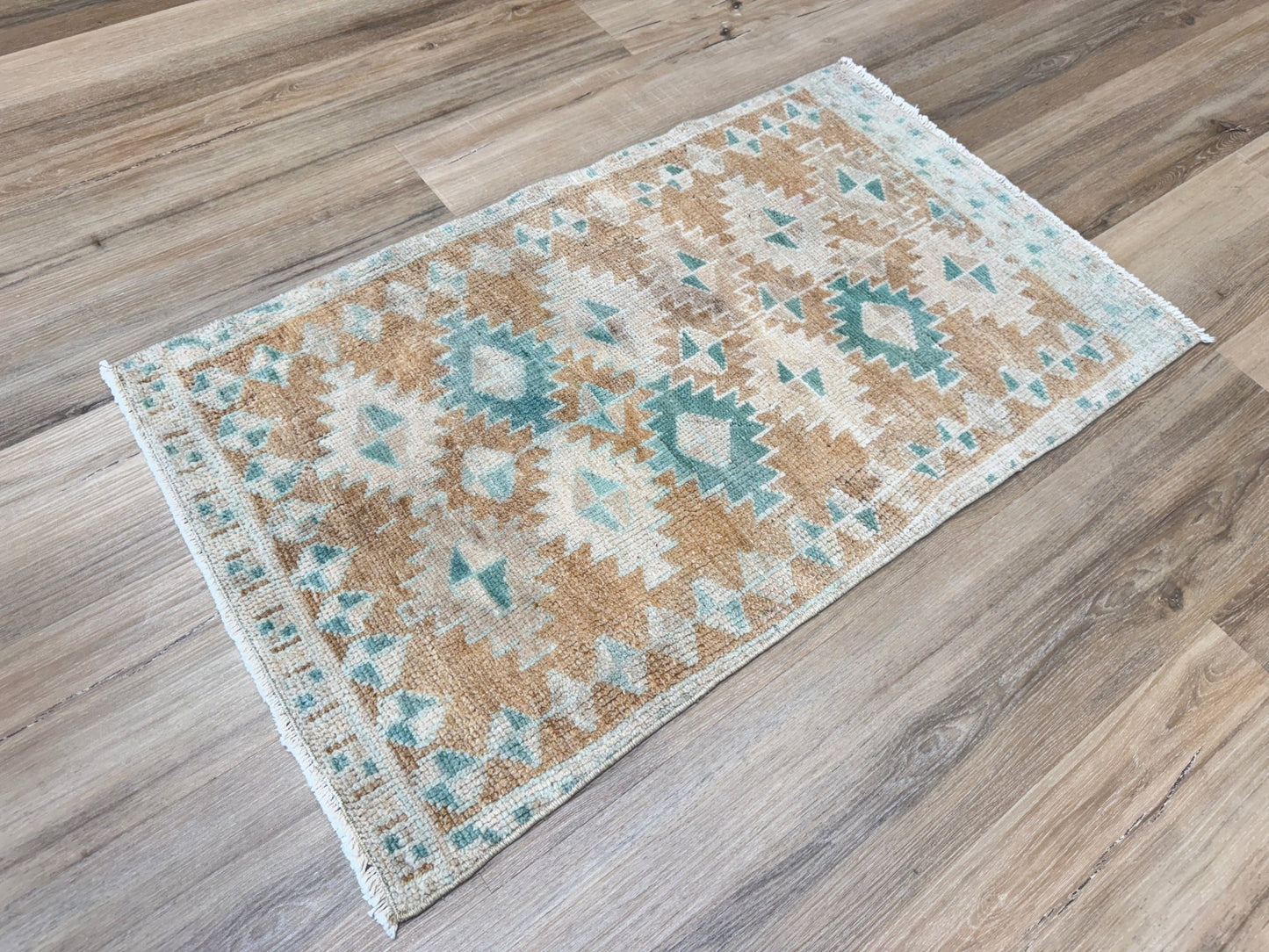 Turkish Vintage 1'10"x3'2" Area Rug