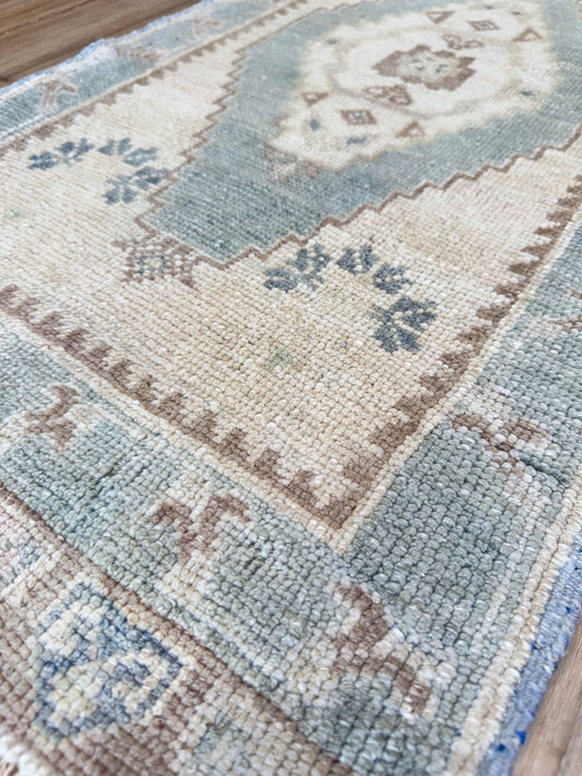 Turkish Vintage 1'9"x3'7" Area Rug