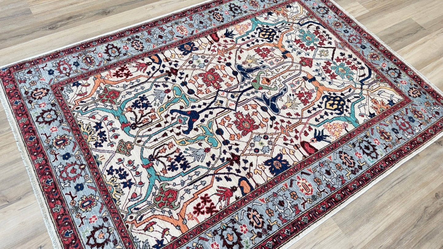Transitional Bijar 5'0"x6'11" Area Rug