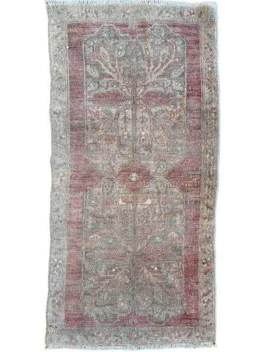 Turkish Vintage 1'8"x3'3" Area Rug
