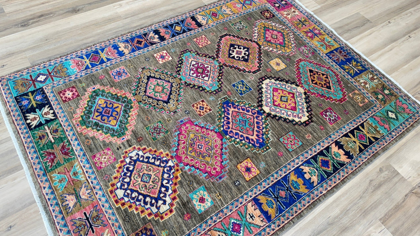 Transitional Kazak 4'11"x6'9" Area Rug