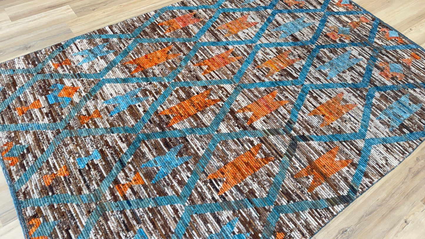 Moroccan Style 6'4"x9'7" Area Rug