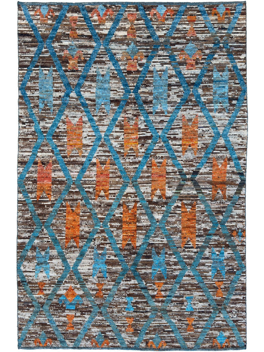Moroccan Style 6'4"x9'7" Area Rug