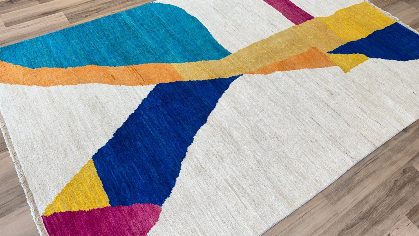 Moroccan Modern 6'6"x9'11" Area Rug