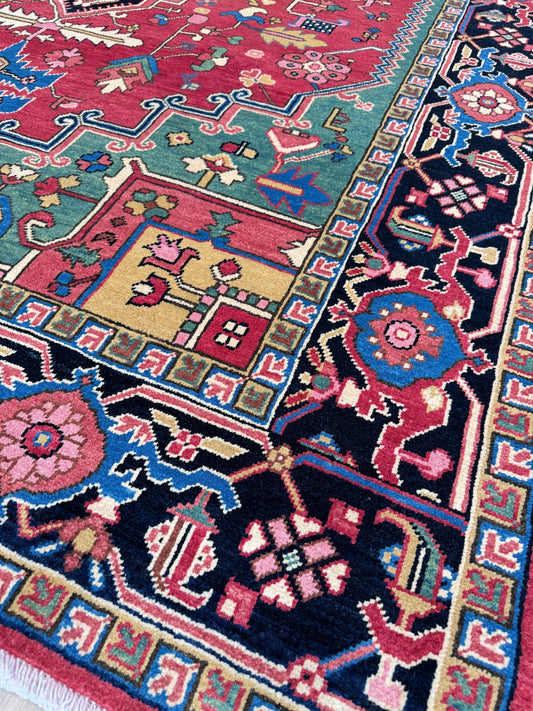 Transitional Heriz 6'8"x10'2" Area Rug