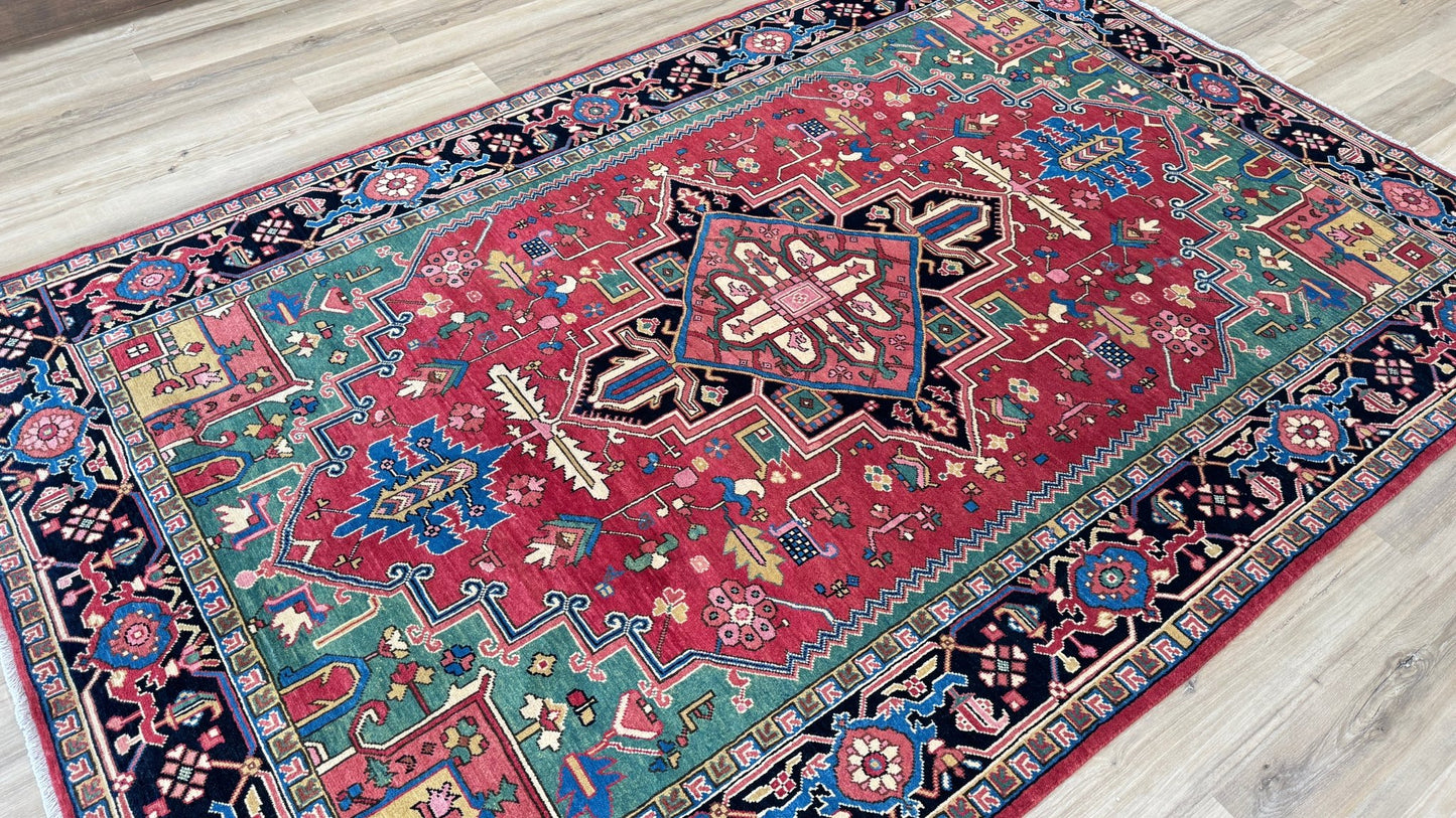 Transitional Heriz 6'8"x10'2" Area Rug