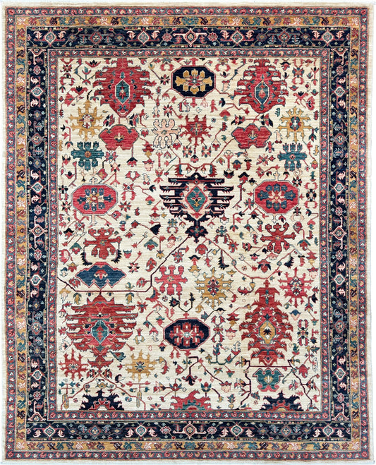 Transitional Heriz 7'9"x9'7" Area Rug