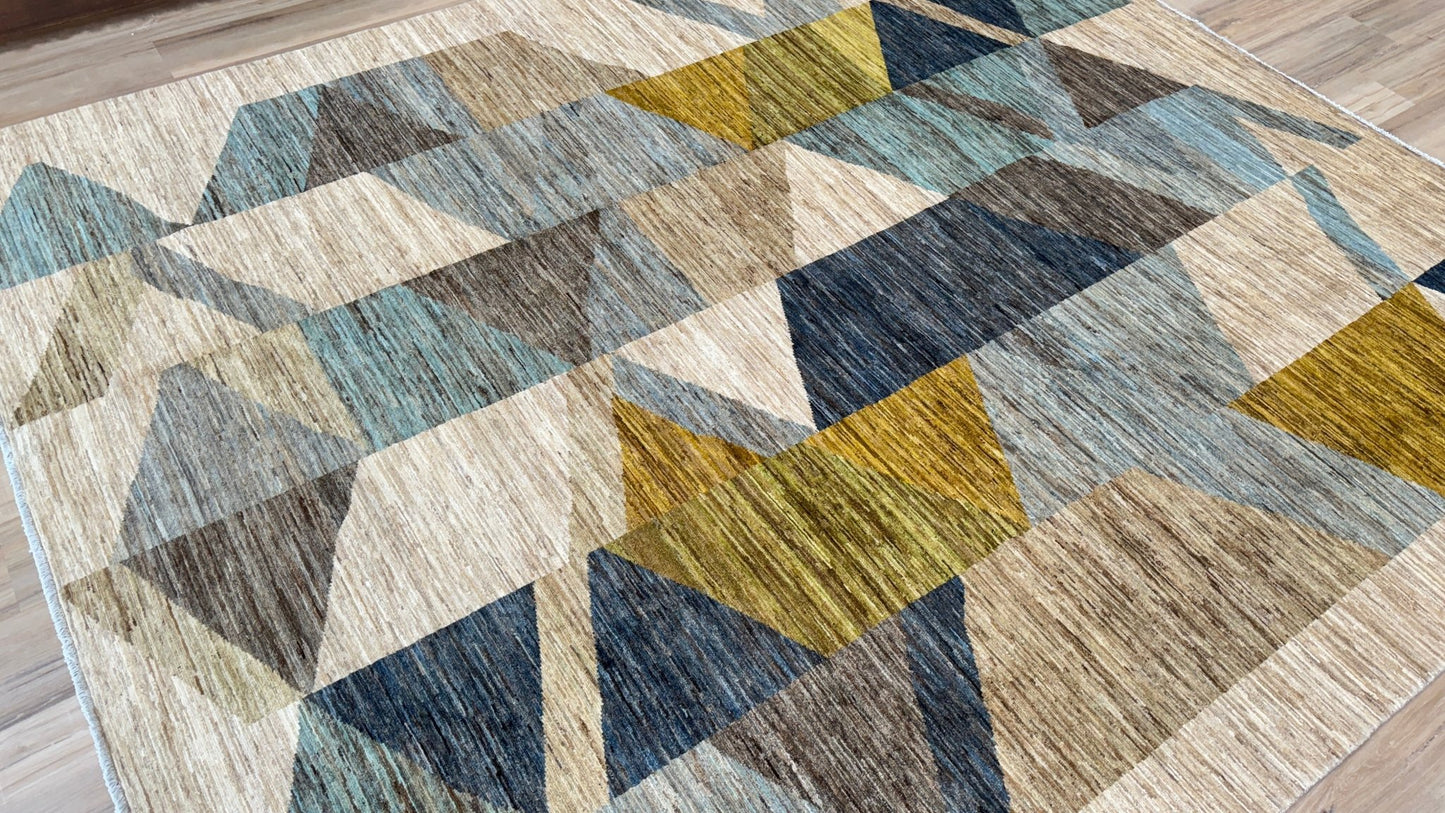 Geometric Modern 8'4"x9'8" Area Rug