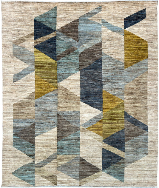 Geometric Modern 8'4"x9'8" Area Rug