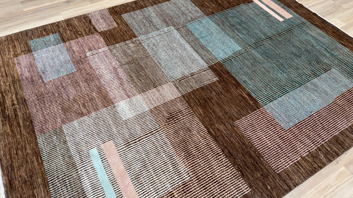 Geometric Modern 7'1"x9'7" Area Rug