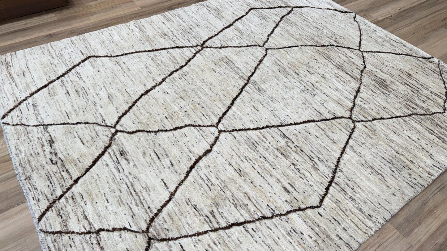 Moroccan Style 7'10"x9'11" Area Rug