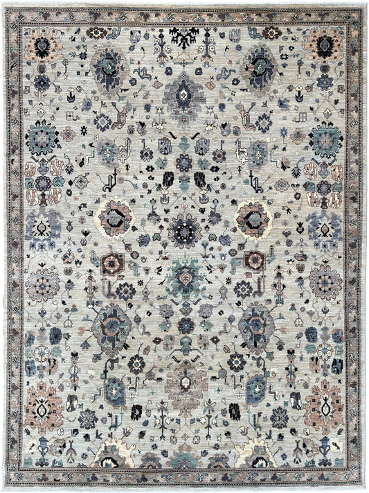 Transitional Heriz 8'11"x11'9" Area Rug