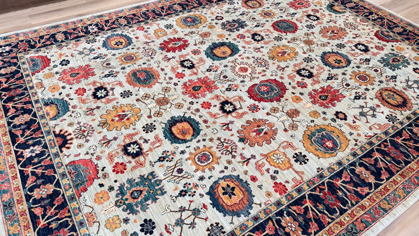 Transitional Mahal 8'11"x11'10" Area Rug