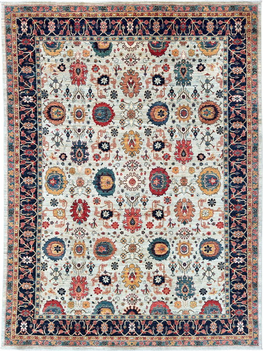 Transitional Mahal 8'11"x11'10" Area Rug