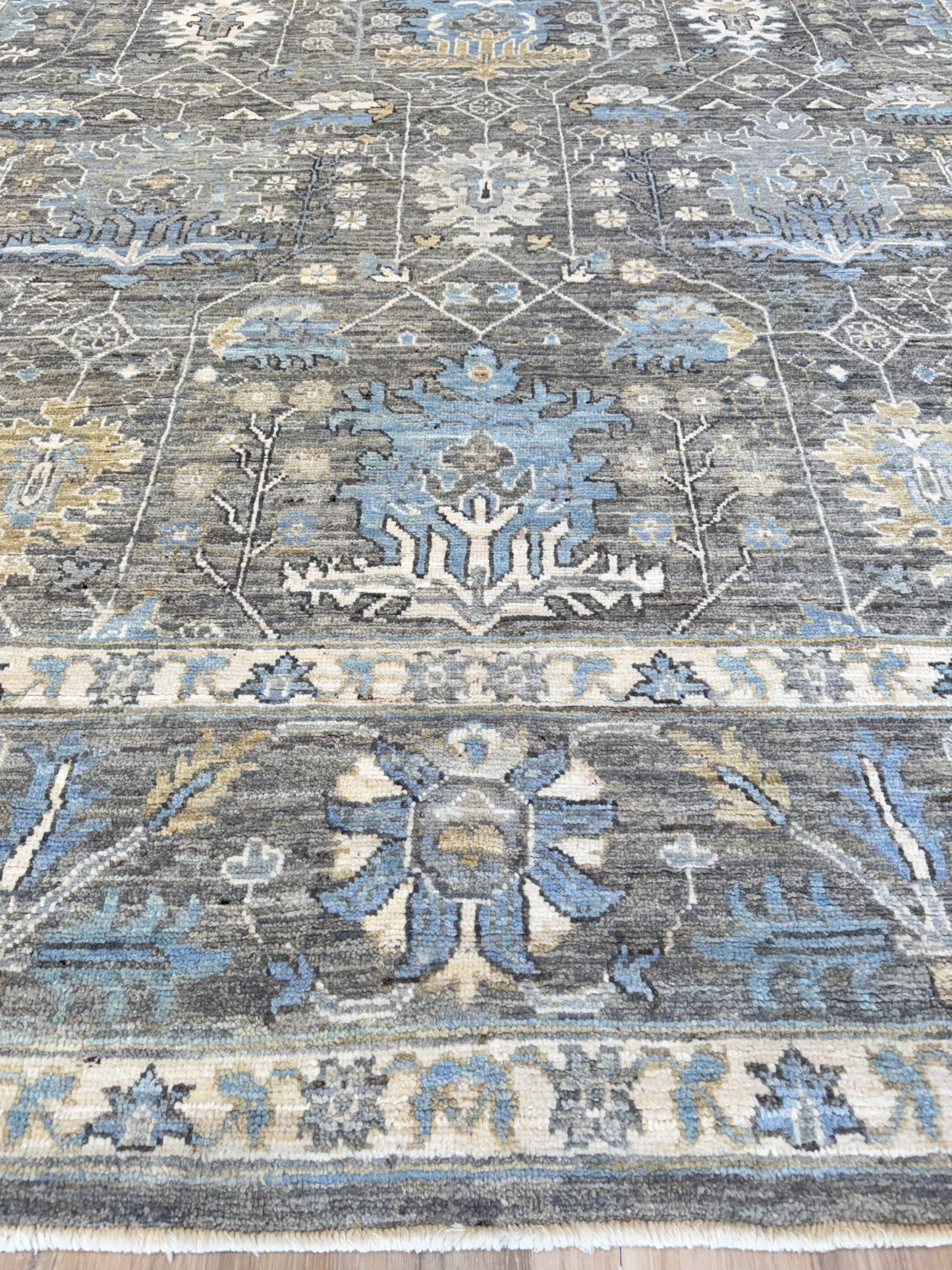Floral Oushak 9'1"x12'1" Area Rug