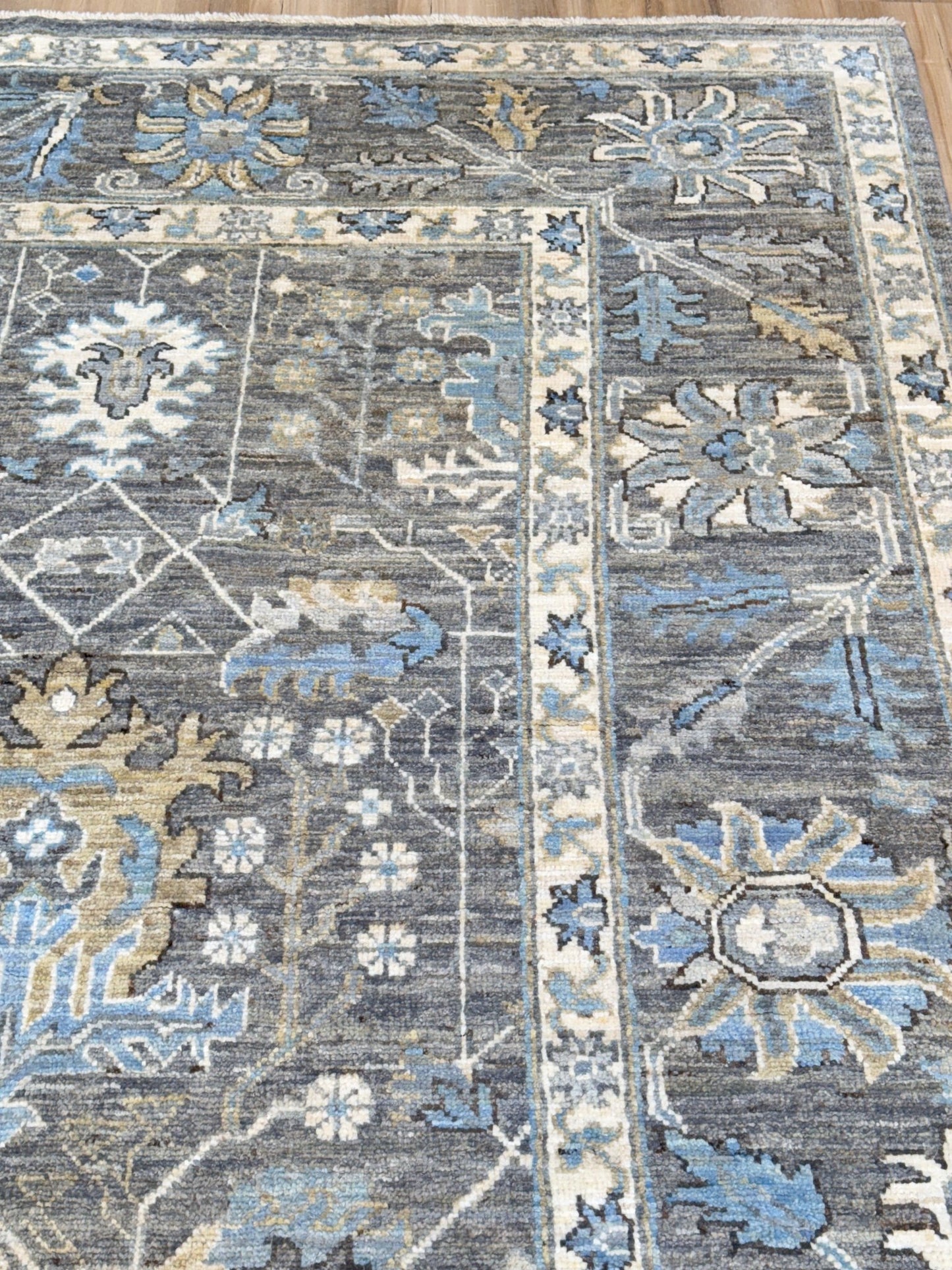 Floral Oushak 9'1"x12'1" Area Rug