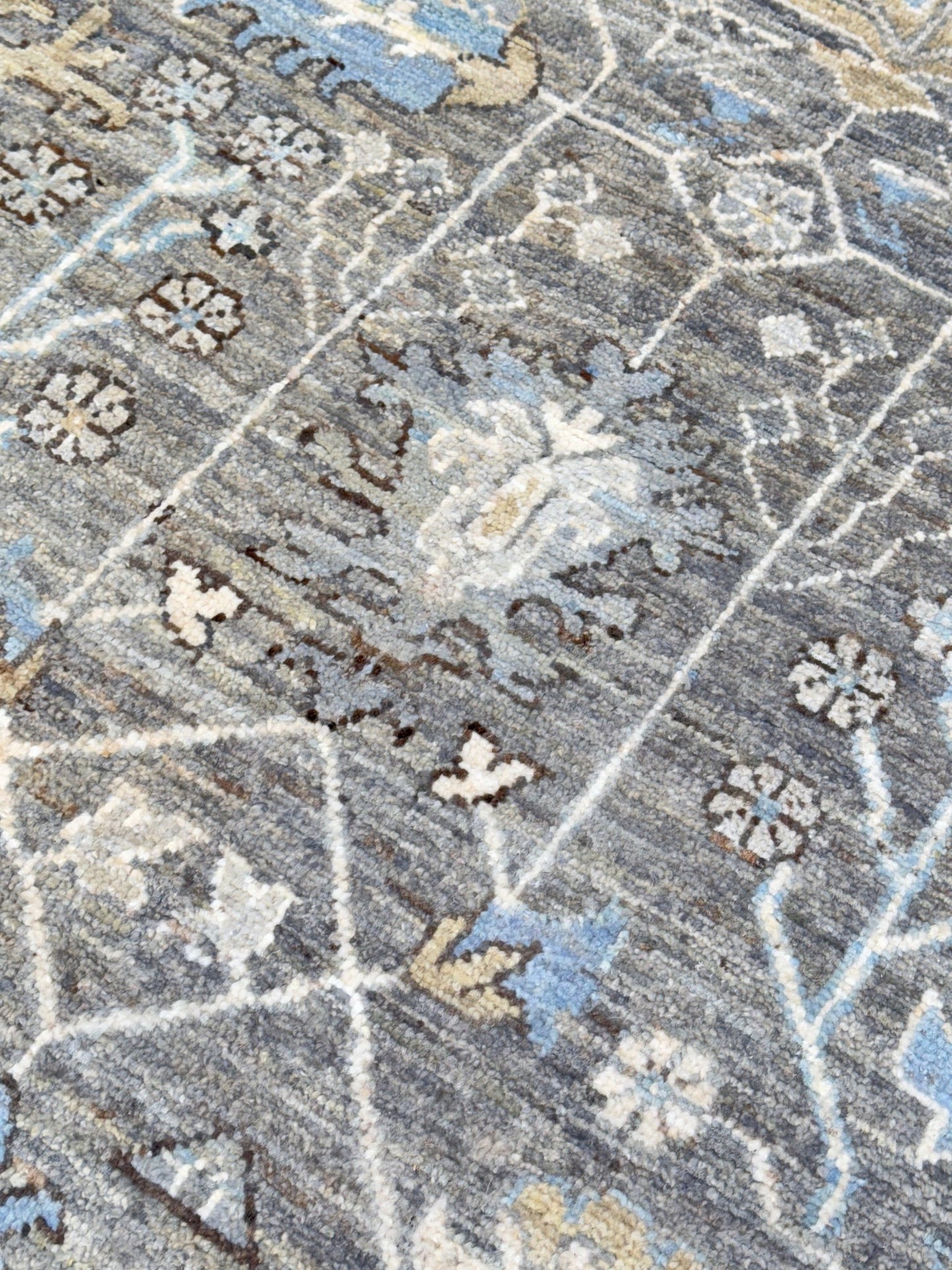 Floral Oushak 9'1"x12'1" Area Rug