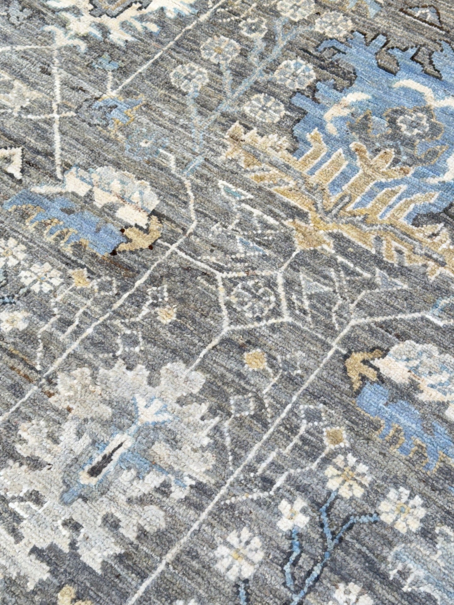Floral Oushak 9'1"x12'1" Area Rug