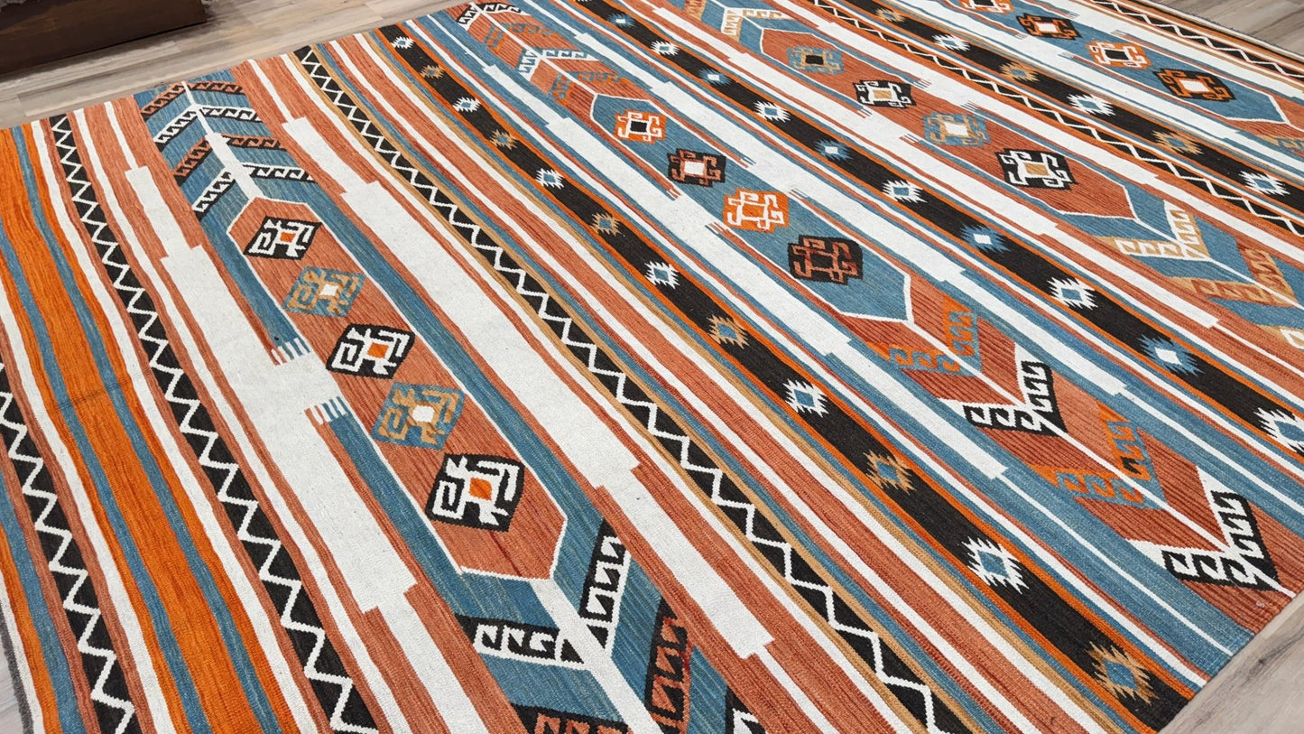 Flatweave Kilim 10'5"x13'3" Area Rug