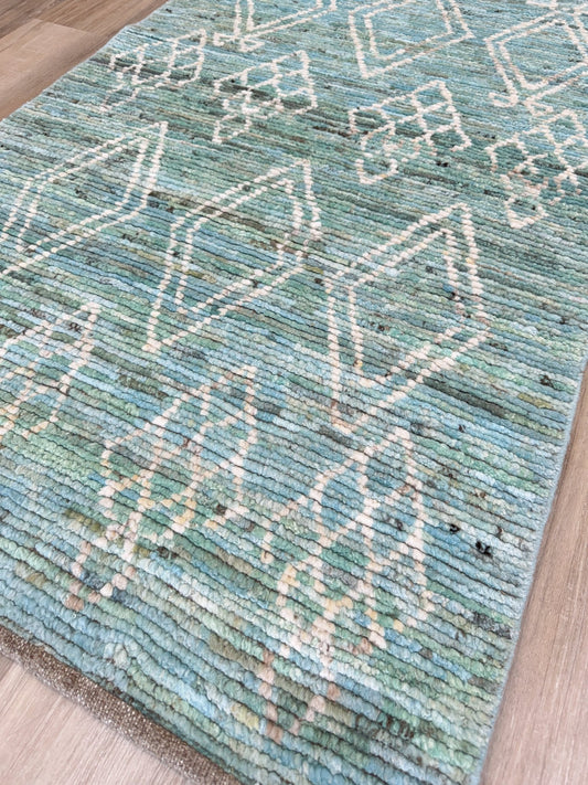Moroccan Style Runner 2'9"x12'10" Area Rug