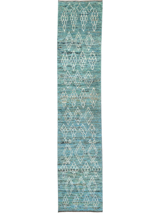 Moroccan Style Runner 2'9"x12'10" Area Rug