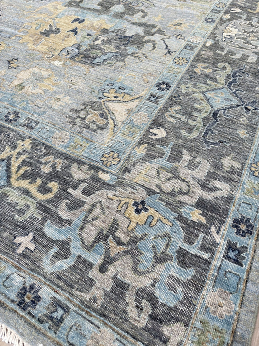 Vintage Look Oushak 10'1"x14'2" Area Rug