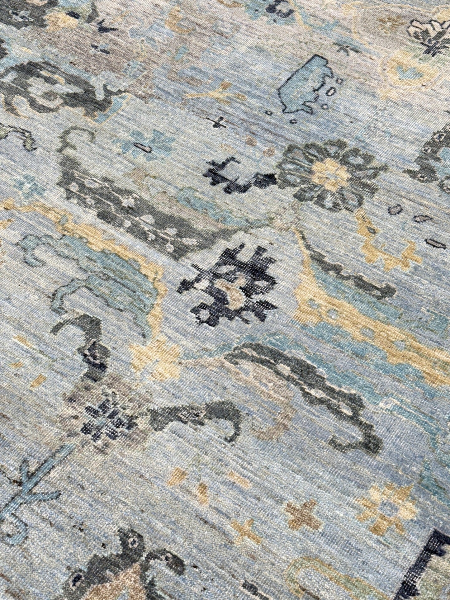 Vintage Look Oushak 10'1"x14'2" Area Rug