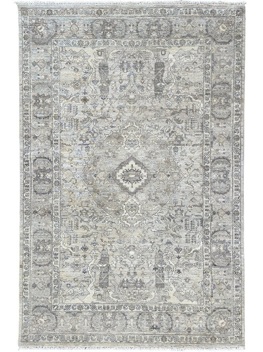 Vintage Look Tabriz 6'1"x9'2" Area Rug