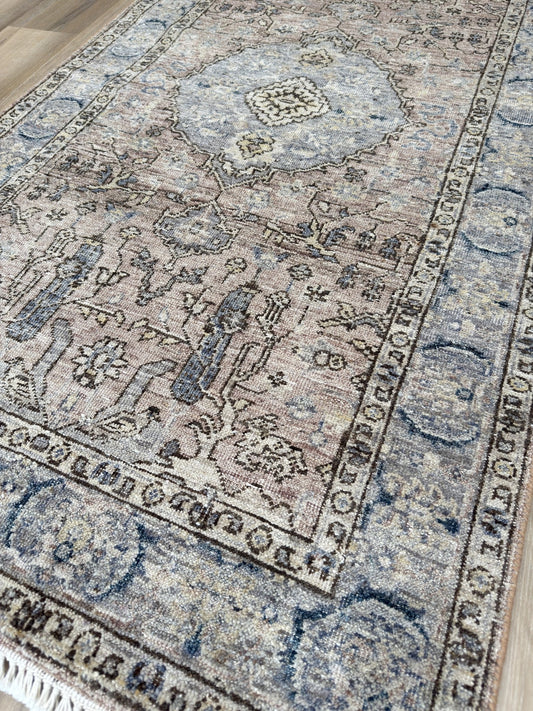 Vintage Look Tabriz 3'0"x9'11" Area Rug