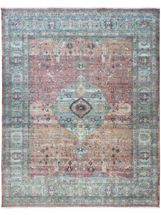 Vintage Look Tabriz 12'0"x14'11" Area Rug